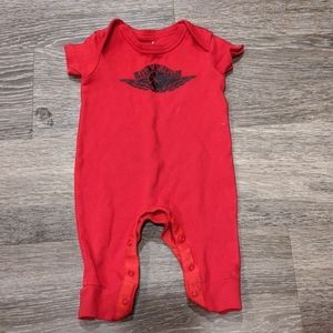 2 peice Black and Red Air Jordan Onsies